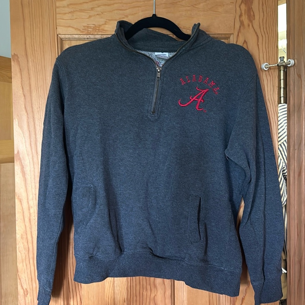 University of Alabama gray quarter zip pullover